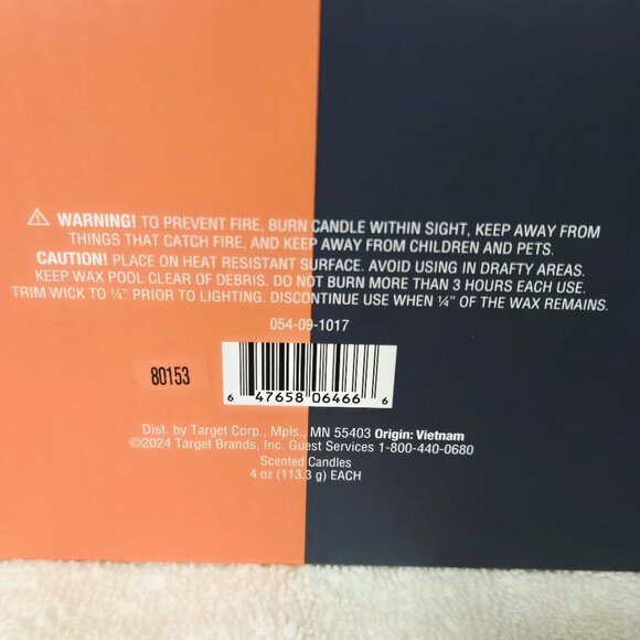 2pk 4oz Glass Introvert and Extrovert Jar Candle Gift Set - Room Essentials NEW - Picture 7 of 7